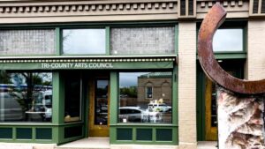 Star photo by Daniella Langianese. The Tri-County Arts Council building on West State Street in Olean is showcasing art by Denise Drummond and Joseph Grice through June 15.