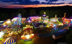 (Aerial Imaging Services) This image is from the 2019 Allegany Old Home Days.