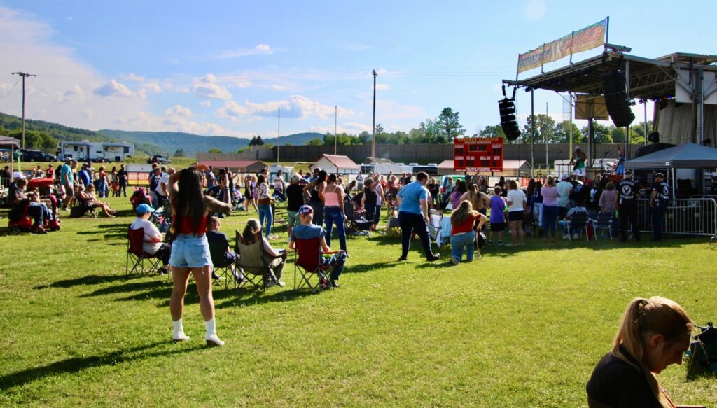 (Rick Miller/Olean Star) Southern Tier Wounded Warrior Concert crowd Saturday afternoon at Bradner Stadium hosted by Allegany native Col. Patrick Miller.