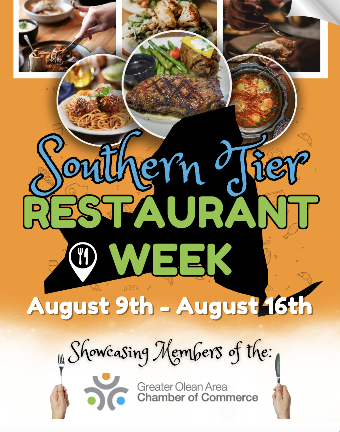 (Image provided) Greater Olean Area Chamber of Commerce promotion of Southern Tier Restaurant Week Aug. 9-16.