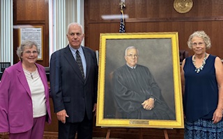 Pictured left to right: Martha Nenno, Hon. Michael L. Nenno, Barbara Fox