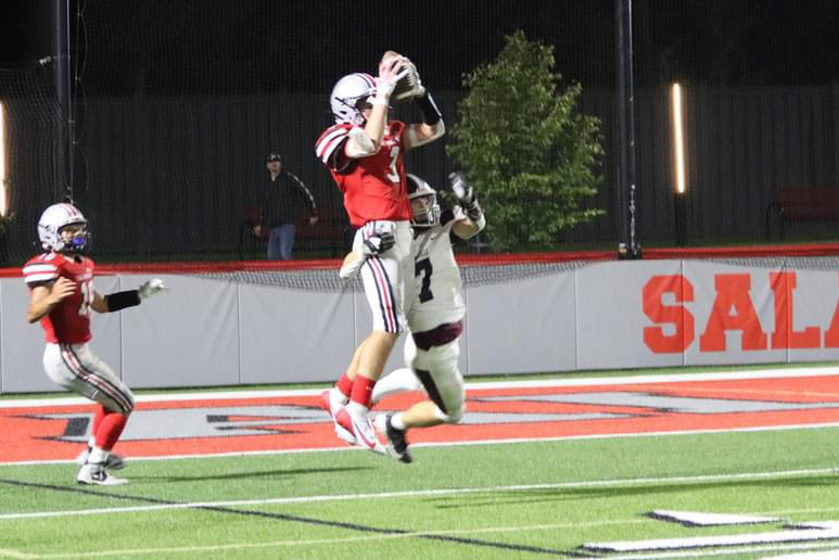 Cory Holleran #3 Intercepts a Portville pass 9Photo; Levi)