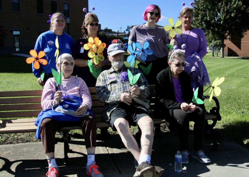 (Rick Miller/Olean SAtar)
Residents and staff at Eden Heights in Olean were on hand Saturday morning for the Walk to End Alzheimer's at JCC in Olean.