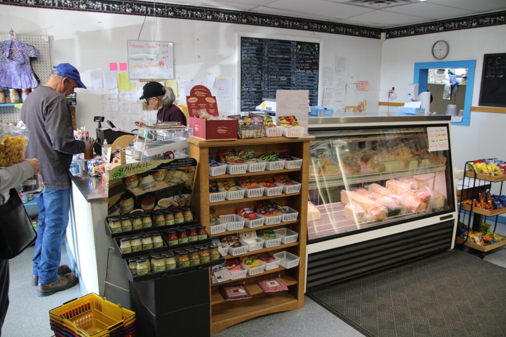 (Rick Miller/Olea n Star)  At Valley View Cheese on Route 62 in Conewango, an Amish community-owned cheese plant and store are a commercial link with visitors. The deli includes many locally-made cheeses.