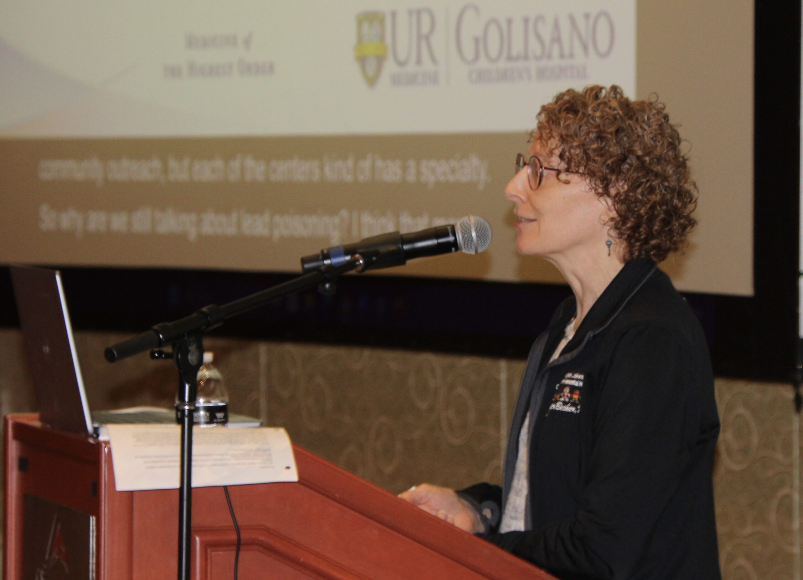 (Rick Miller/Olean Star) Keynote speaker Jennifer D. Becker, MPH, told those attending the Lead Poisoning Education Conference that preventing lead poisoning is costly, but cost-effective.