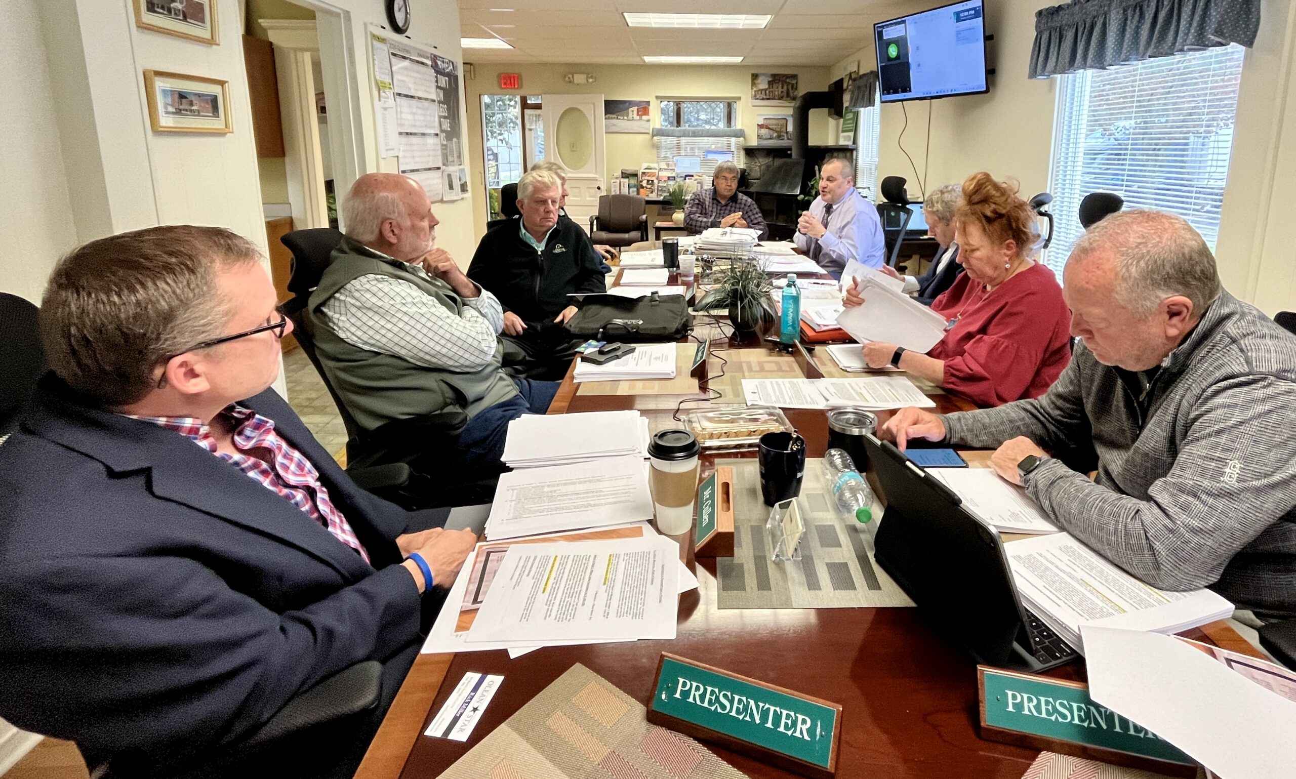 (Rick Miller/Olean Star) Members of the Cattaraugus County Industrial Development Agency Board of Directors met Tuesday to discuss projects worth more than $12.3 million.