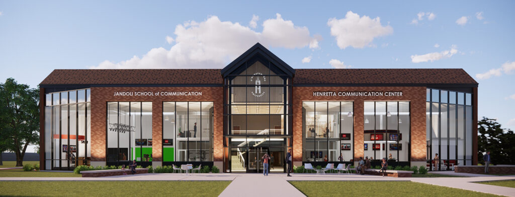(Image provided) This is an artist's rendition of the new addition to the Jandoli School of Communications at St Bonaventure University — the 6,200-square-foot Henretta Communications Center. A groundbreaking ceremony will be held Saturday at 2:30 p.m.