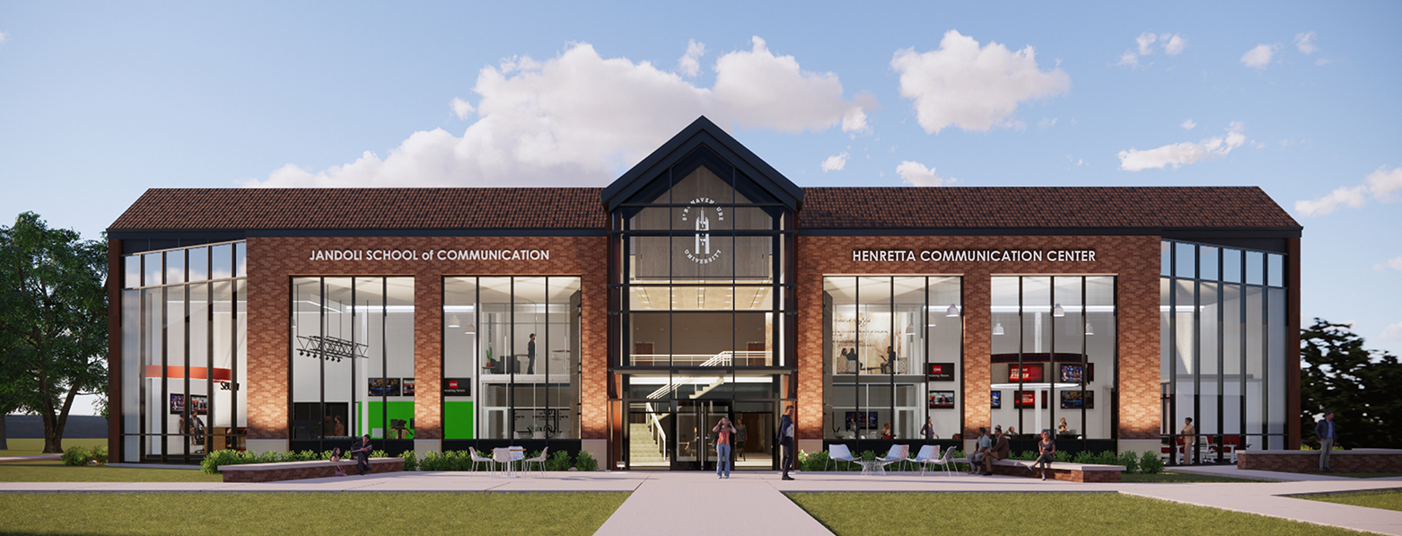 (Image provided) This is an artist's rendition of the new addition to the Jandoli School of Communications at St Bonaventure University — the 6,200-square-foot Henretta Communications Center. A groundbreaking ceremony will be held Saturday at 2:30 p.m.
