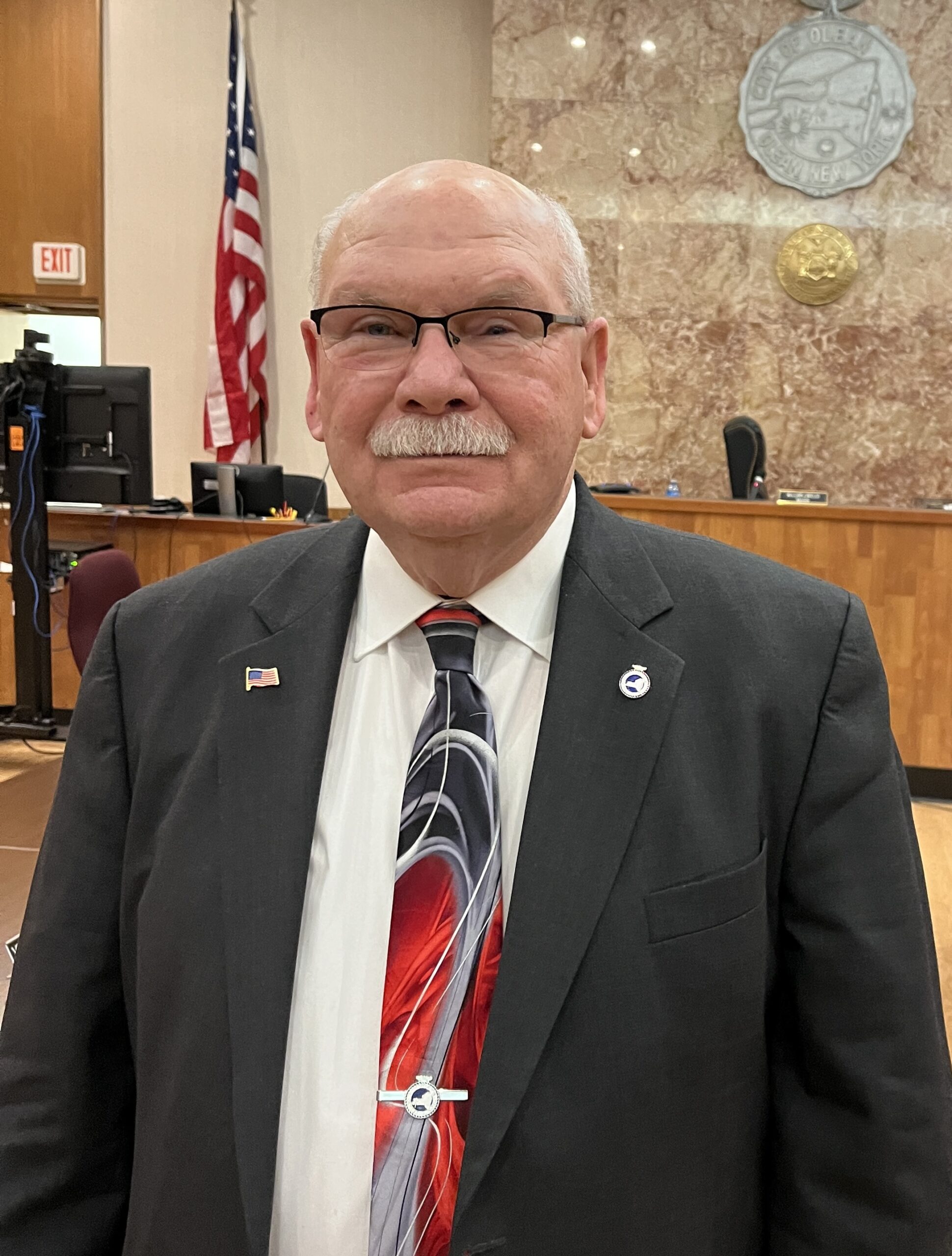 (Rick Miller/Olean Star) Olean Mayor Bill Aiello said Thursday he will seek re-election to a fourth term in November.