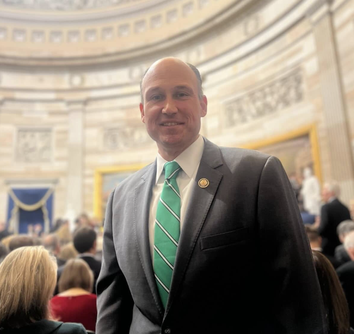 (Photo provided) Rep. Nick Langworthy of the 23rd Congressional District stands in the Capitol Rotunda before Monday's Inaugural ceremony for President Donald Trump.