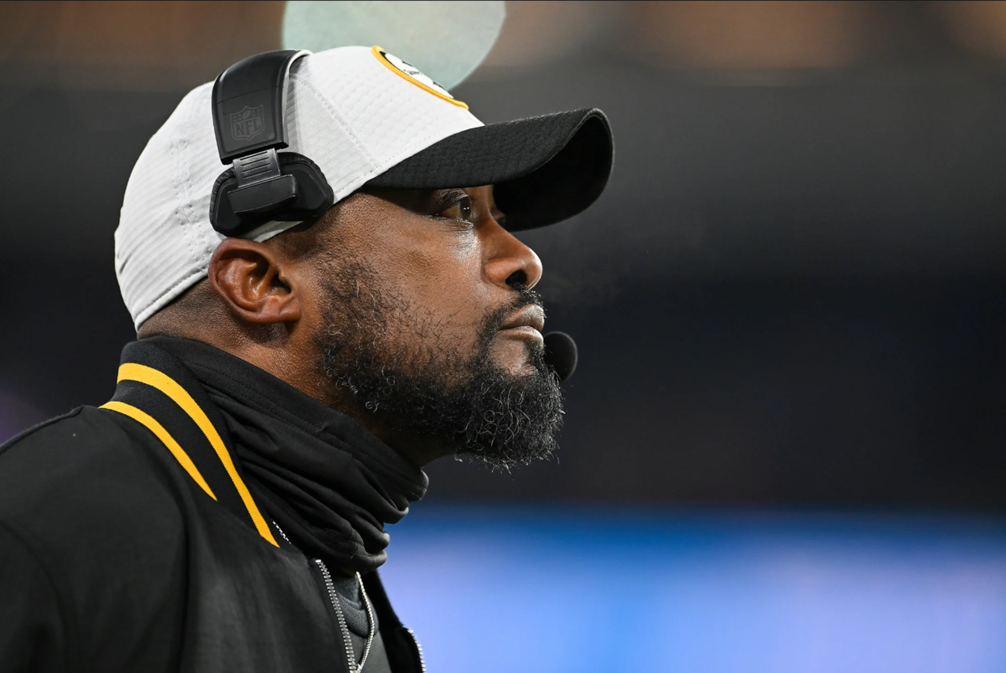 Pittsburgh Steelers' head coach Mike Tomlin looks on during the Steelers' 28-14 loss to the Baltimore Ravens on Saturday. | Photo by Alysa Rubin/Pittsburgh Steelers