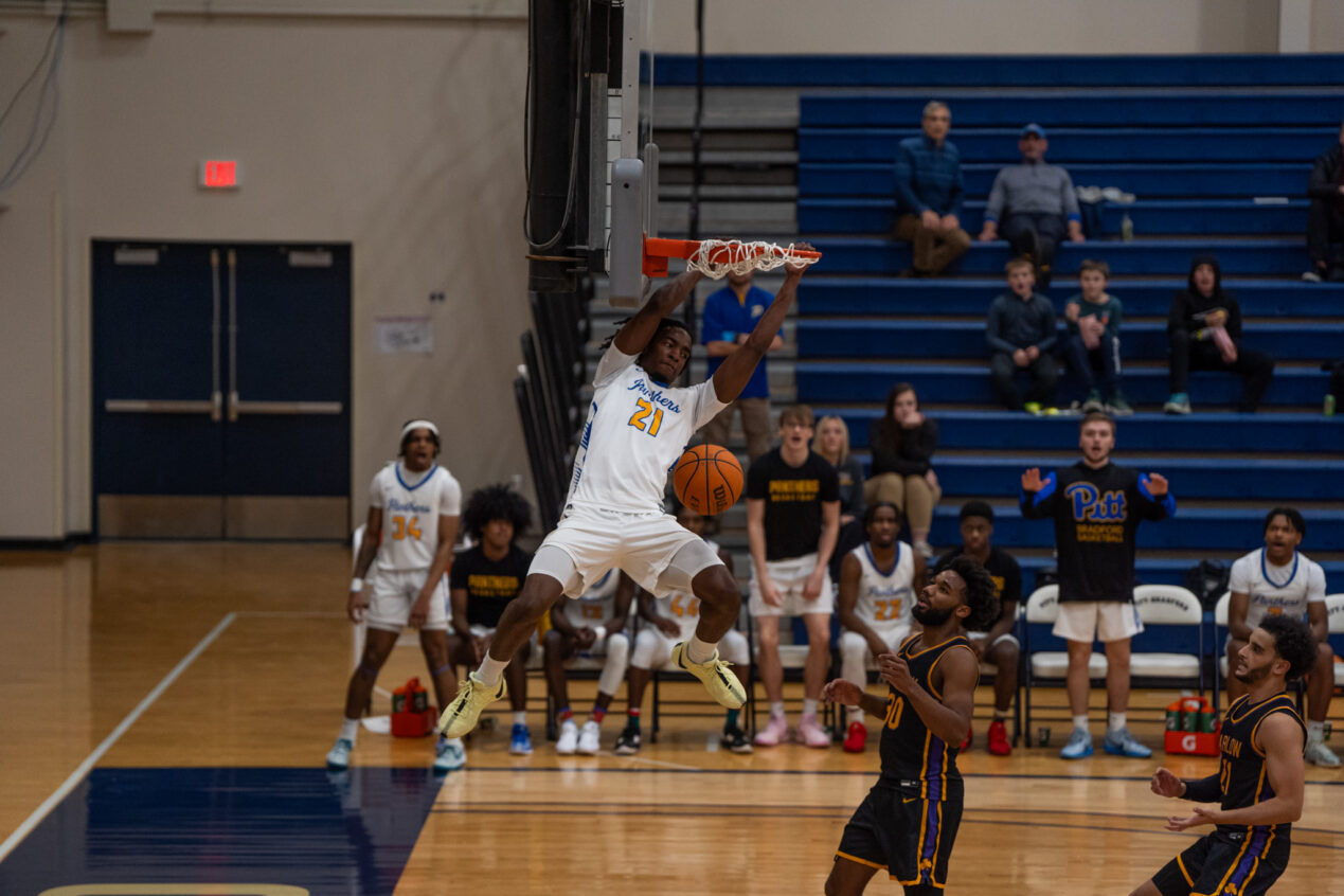 Rodd Yarbrough throws down a dunk for the Panthers on their way to win No. 11. | Photo by Hunter O. Lyle