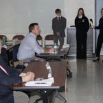 (Rick Miller/Olean Star) Members of the Randolph Future Farmers of America describe their efforts at rebranding local agriculture to members of the Cattaraugus County legislature on Wednesday, Farm Bureau Day.