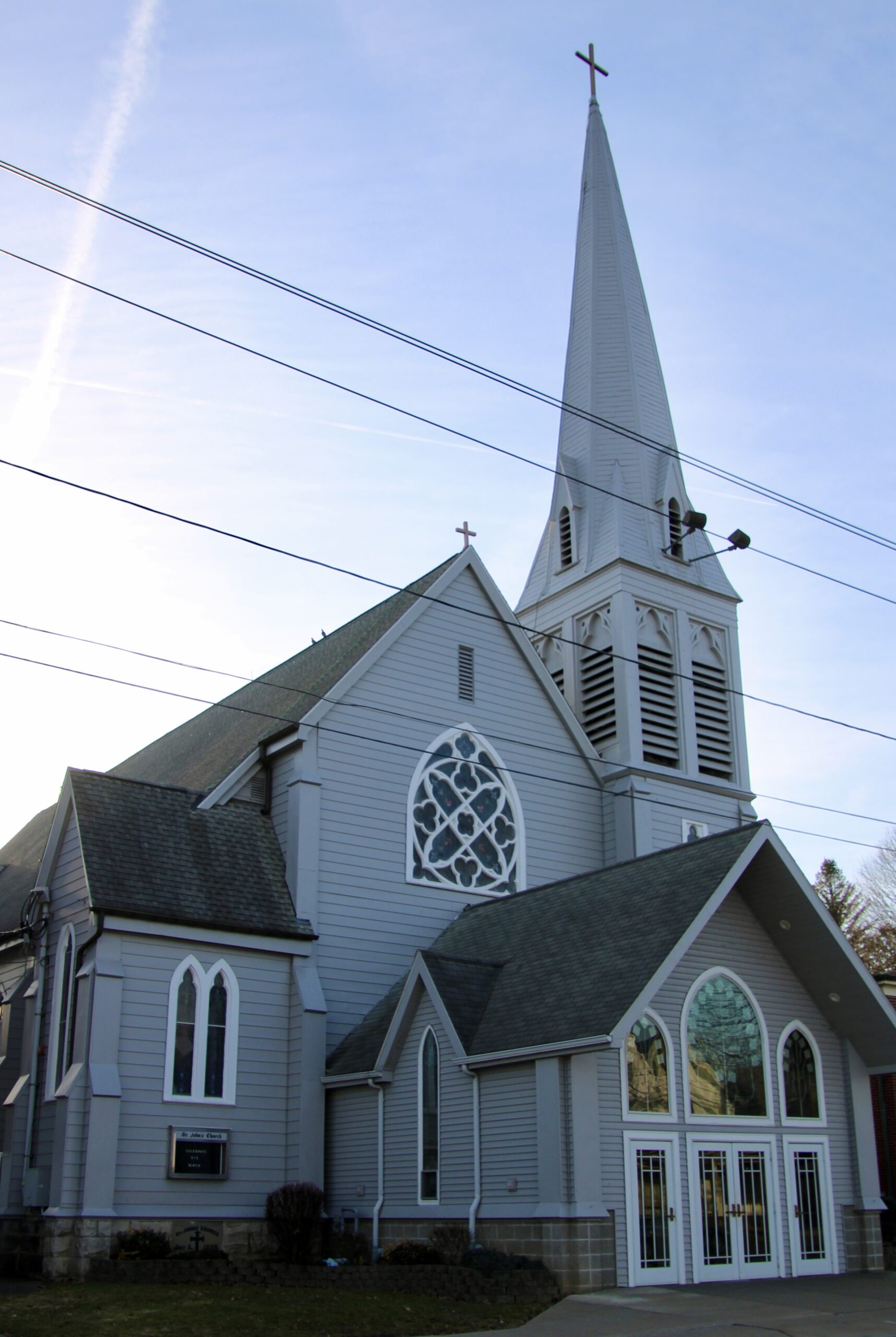 (Rick Miller/Olean Star) St. John the Evangelist Church, 931 N. Union St., Olean, has been targeted for merger with St. Maruy of the Angels Parish by Bishop Michael Fisher.